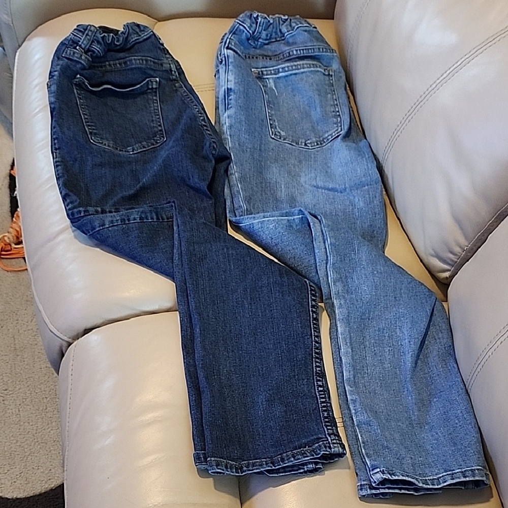 Dark and Light Blue Denim Jeans